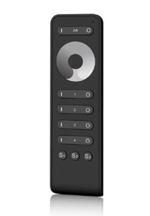 LED ovládač diaľkový 4-zonóvy RS1 čierny