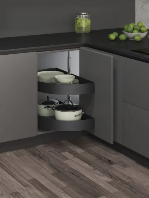 Kôš otočný rohový Wireli 1/2 700mm Style antracit