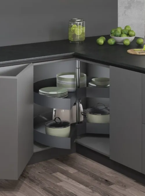 Kôš otočný rohový Wireli 3/4 700mm Style antracit