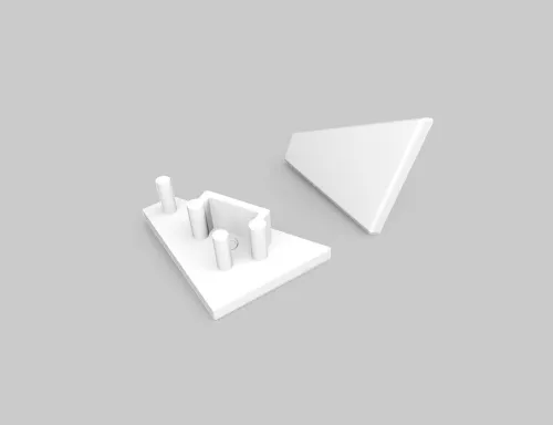 LED koncovka Corner 10 biela