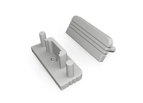 LED koncovka Surface 10 sivá