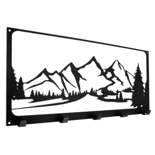 Vešiak Wireli Hory 185x400mm čierna matná