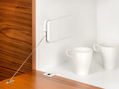 Krytka pre sklopný mechanizmus pre dvierka Miniwinch biela