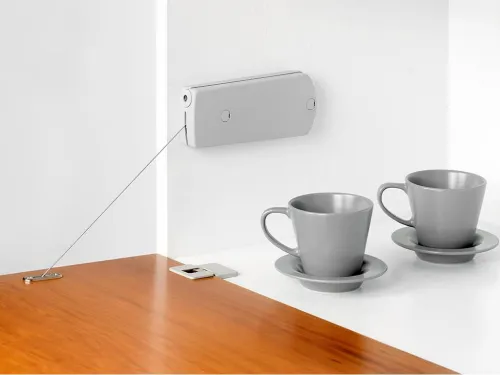 Sklopný mechanizmus pre dvierka Microwinch Ľ/P 10kg sivý