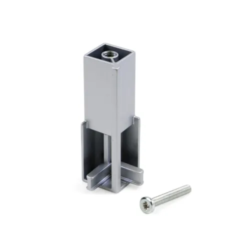 Držiak vešiakovej tyče Wireli Luxe horný rohový, hliník elox