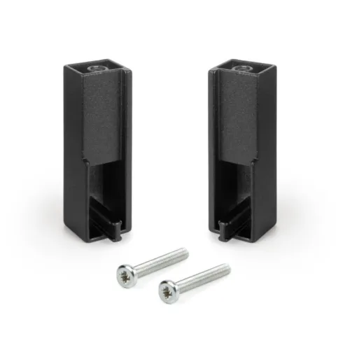 Držiak vešiakovej tyče Wireli Luxe horný, čierny