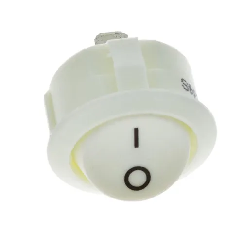 LED vypínač kolískový R13 biely