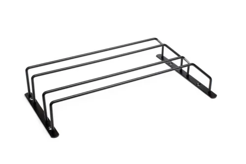 Držiak pohárov Komfort dvojradový čierna matná