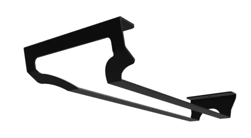 Držiak pohárov CUBE jednoradový čierna matná