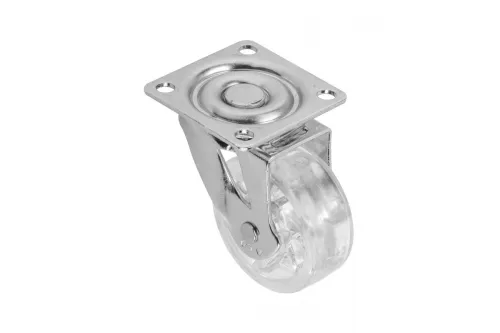 Koliesko otočné GTV Shift priemer 50mm transparentné