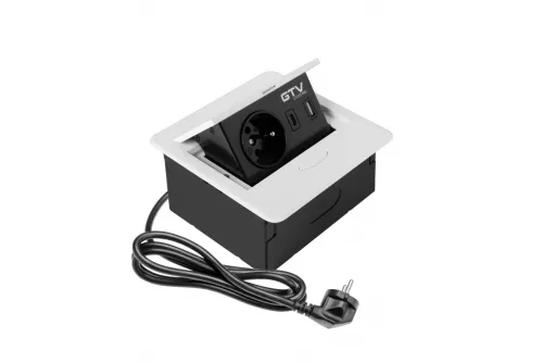 El. zásuvka AVARO 1x230V/USB A+C biela