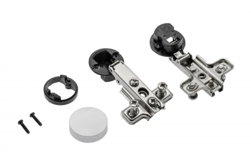 Záves GTV naložený na sklo + krytka chróm matný D