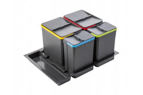 Sorter GTV Axispace 700mm do výsuvu 2x15l,2x7l antracit