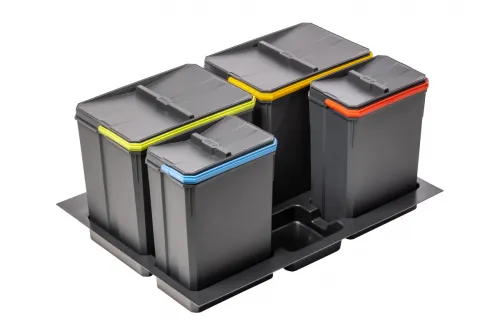 Sorter GTV Axispace 700mm do výsuvu 2x15l,2x7l antracit