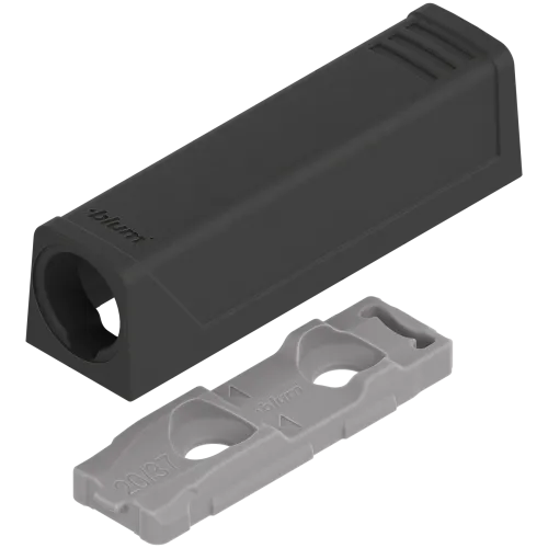 Tip-on Blum adaptér priamy 50mm 956.1201 čierna karbon