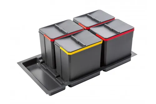 Sorter GTV Axispace 900mm do výsuvu 4x15l antracit