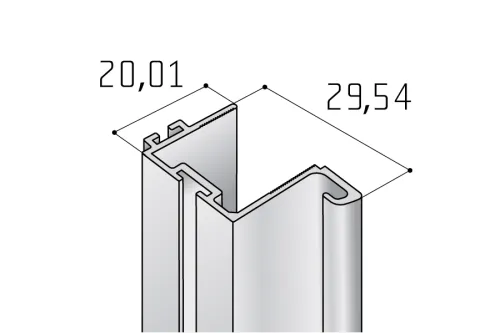 Profil S08N - madlo 2,7m hliník elox