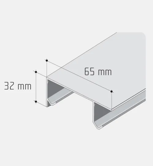 Profil S20/S30 dvojitý 3m hliník elox