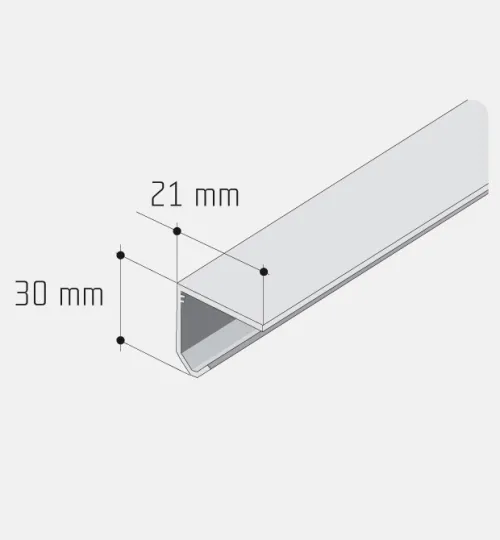 Profil S20/S30 jednoduchý 2m hliník elox