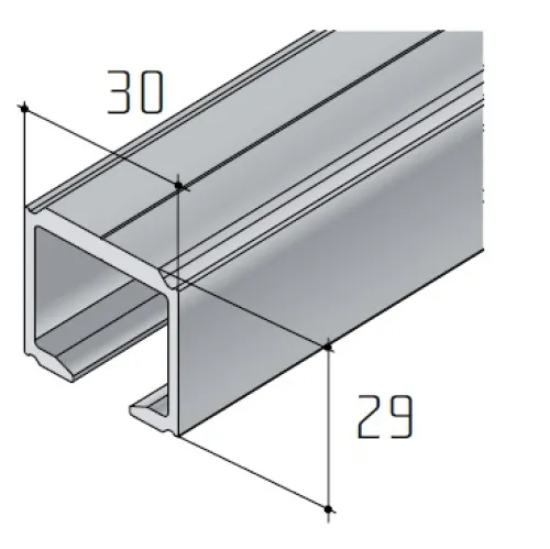 Profil S80N 3m hliník elox