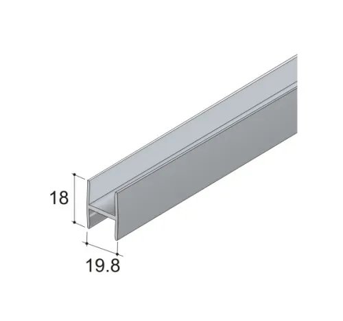 Profil H 18mm 3m čierna RAL9005