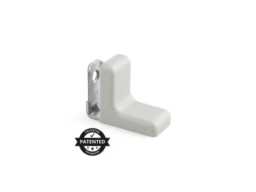 Uholník kov+ plast KN-375 svetlo sivý 100ks