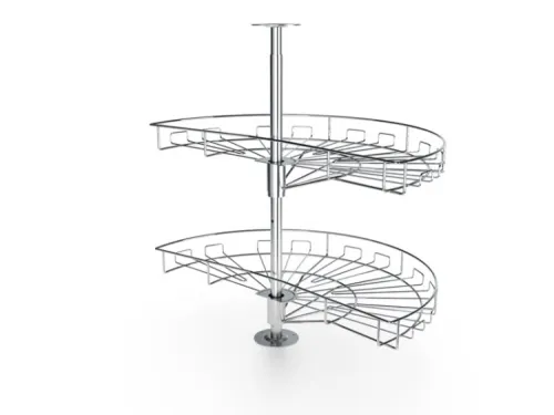 Kôš otočný rohový NOMET 1/2 690mm W-4269 drôtený sivý