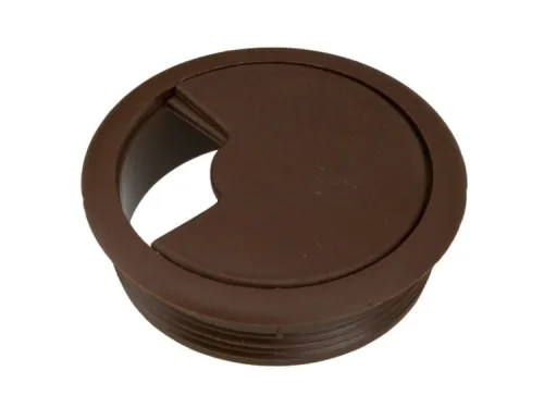 Priechodka kábla AT-350, plast pr.60mm hnedá/orech tmavý