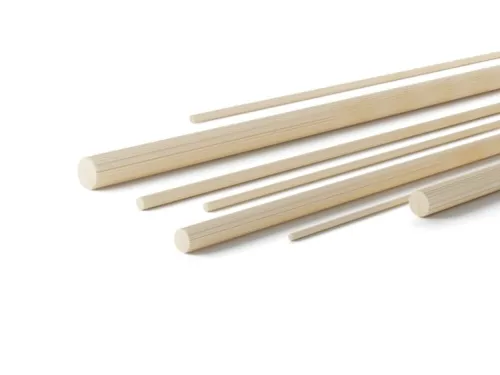 Spojovací kolík drevený 8mm, tyč 1m, vrúbkovaný buk