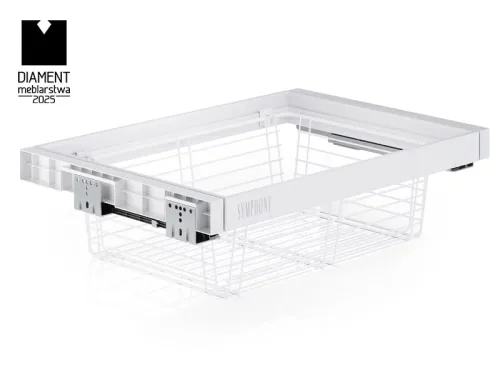 Výsuvný kôš na prádlo ATM Symphony WB-660, 700mm, biely