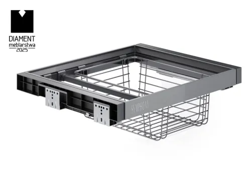 Výsuv na nohavice + kôš ATM Symphony WB-663, 600mm, antracit