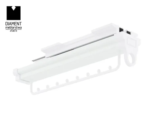 Výsuvý vešiak ATM Symphony WB-669, 470mm, biely