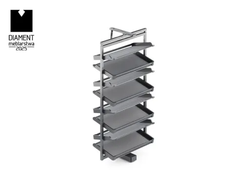 Výsuv na topánky otočný ATM Symphony WB-671, 800mm, 8 políc antracit