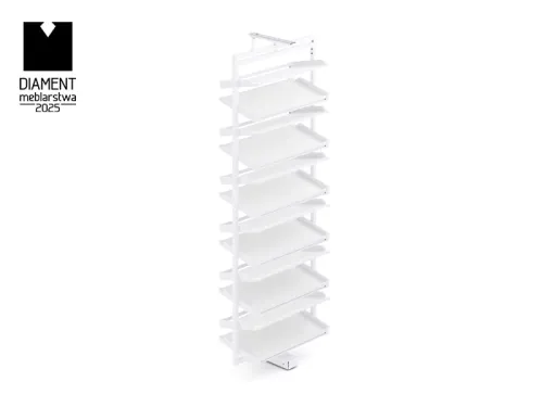 Výsuv na topánky otočný ATM Symphony WB-671, 800mm, 12 políc biely