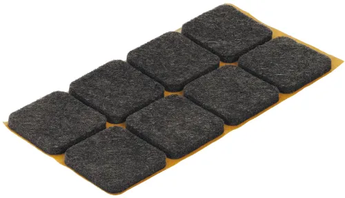 Klzák z plsti 25 x 25mm hnedý