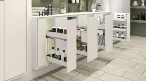 Cargo Kessebohmer 150 pravý, 12kg 3D, dvojkôš K-Line biela