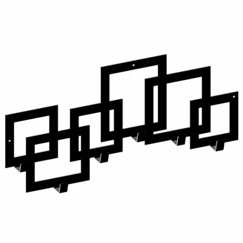 Vešiak WS16/CUBE 255x530mm čierna štrukturovaná