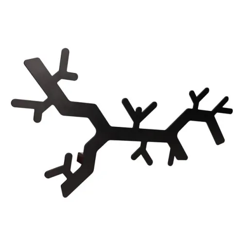 Vešiak WS10/TWIG 250x500mm čierna štrukturovaná