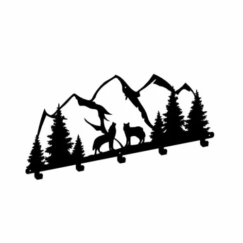 Vešiak WS101/HORY 230x500mm čierna štrukturovaná