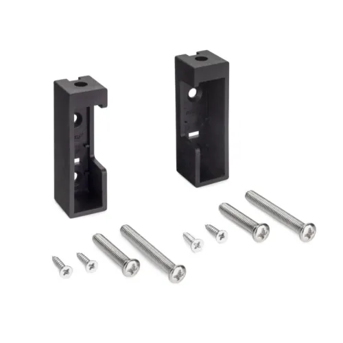 Držiak vešiakovej tyče Wireli Luxe bočný a horný, čierny