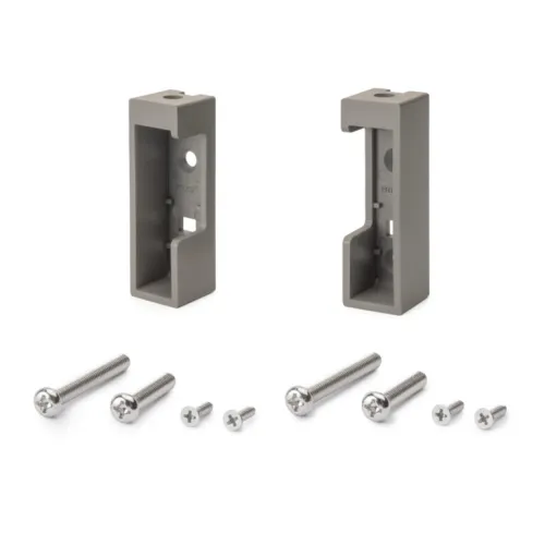 Držiak vešiakovej tyče Wireli Luxe bočný a horný, kamenná šedá