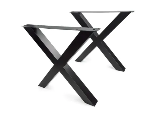 Stolová podnož STELARIS DN-974C profil 80x80mm čierna matná 780x730mm