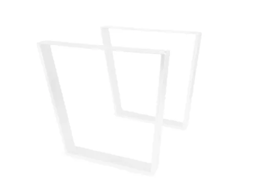 Stolová podnož STELARIS DN-971A profil 80x20mm biela matná 780x730mm