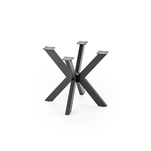 Stolová podnož STELARIS DN-811D profil 50x30mm čierna matná 500x500x430mm