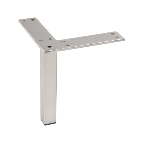 Noha nábytková FS013, 126mm nikel brúsený