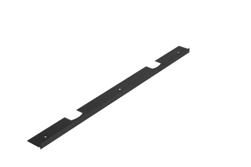 Lišta na PD 38mm, 600mm, rohová/predlžovacia 90° Ľ/P "0"rádius čierna matná