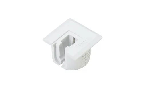 SYSTEM 6, excenter 20mm narážací, biely plast pre DTD 18mm