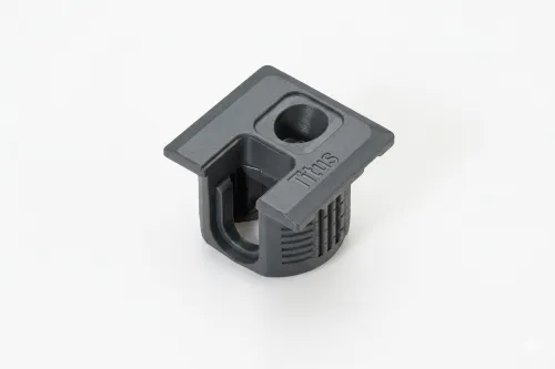 SYSTEM 6, excenter 20mm so zaistením, tmavosivý plast pre DTD 18mm