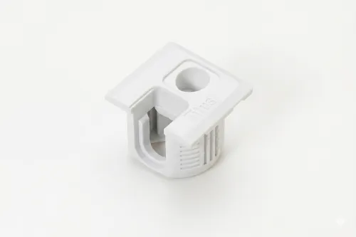 SYSTEM 6, excenter 20mm so zaistením, biely plast pre DTD 18mm
